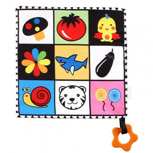 1 set baby-taschentücher mit cartoon-print, mehrzweck-polyester, kleinkind-kinderbett-handtuch, gesichtstuch für neugeborene: Brillenhai