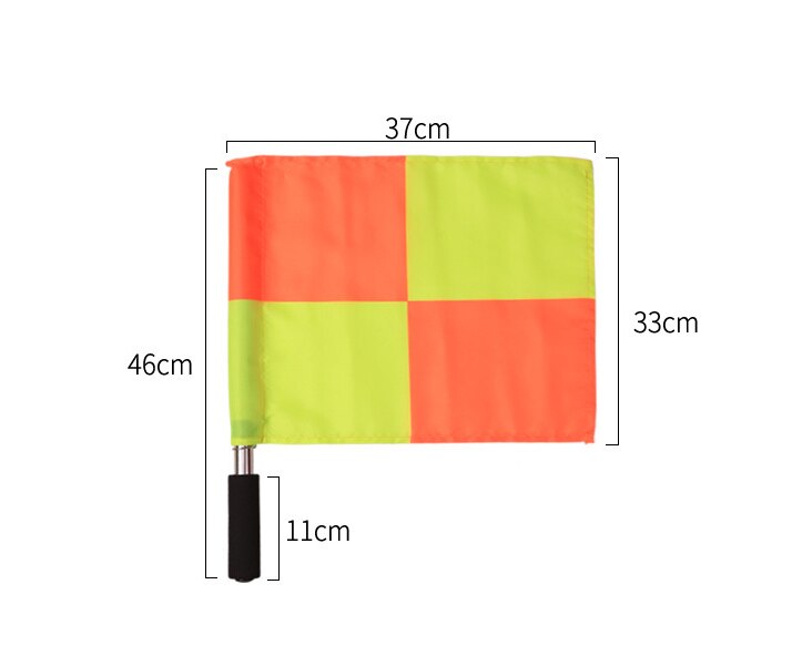 2pcs/set Soccer Football Referee Flag Fair Play Sports Match Football Linesman Flags Referee Equipment Football Supplies GYH