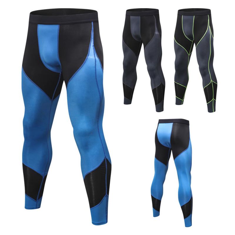 Mand løbebukser træning herre compress gym leggings herre fitness træning sommer fitness åndbare lange bukser