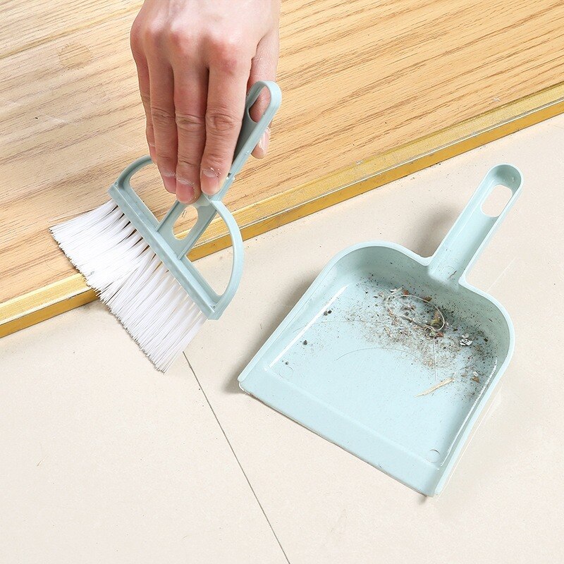 Mini escova de limpeza pequena vassoura dustpans conjunto desktop vassoura pá limpeza de lixo mesa ferramentas limpeza do agregado familiar