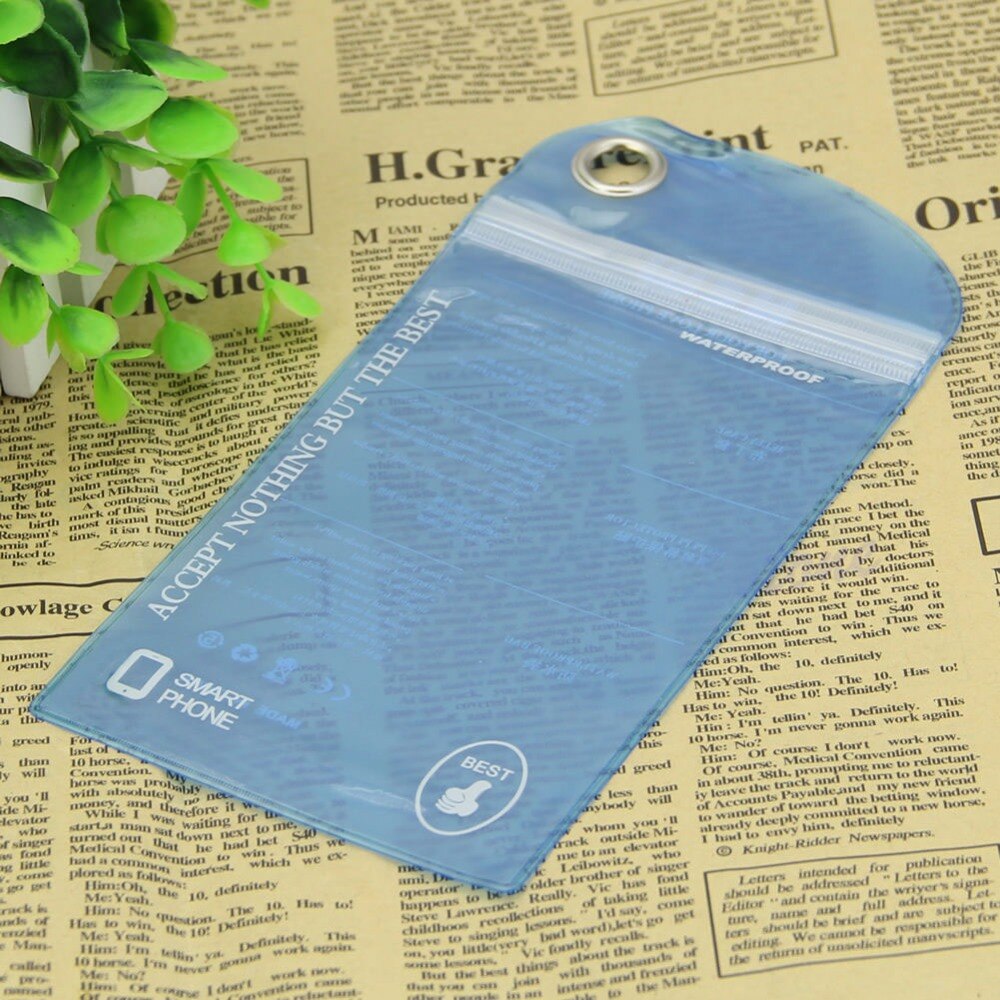 10*20cm Mobile Phone Waterproof Storage Bag Plastic Packaging Bag Phone Accessories Outdoor Rafting Drifting Supplies