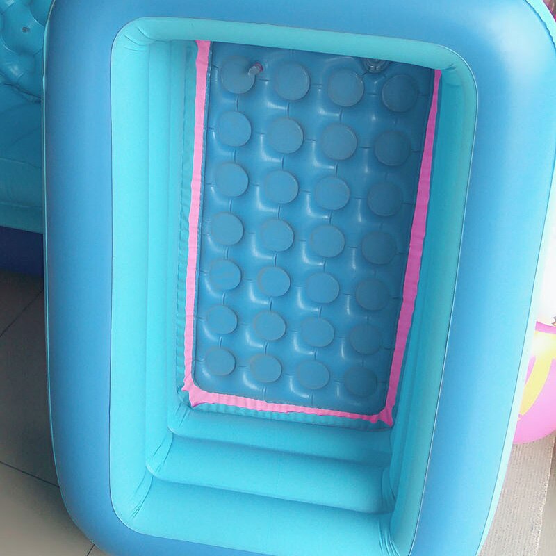 Børn oppustelig pool dobbeltlags solid boble til børn indendørs swimmingpool oppustelig swimmingpool 120cm
