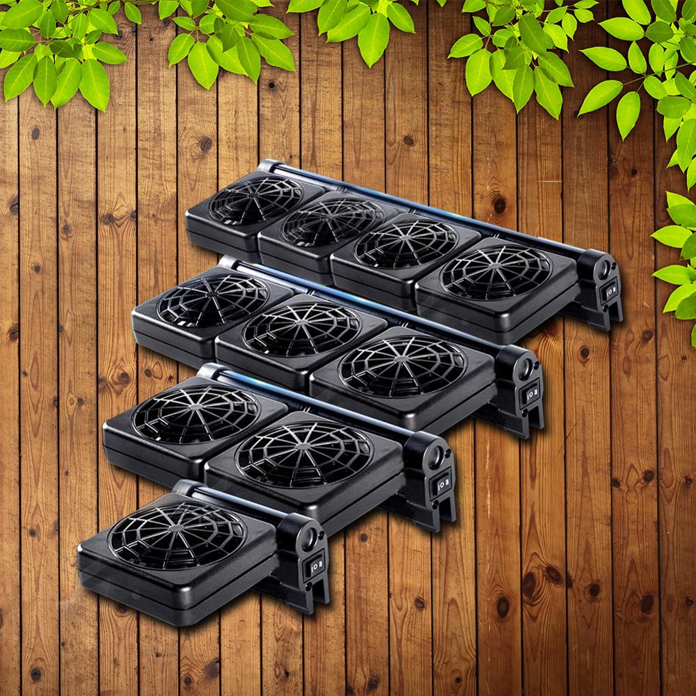 Aquarium Fish Tank Automatic Temperature Control Fan Tank Cooling Aquarium Fan Water Cooling Mute Aquarium Chiller Eu Plug: L