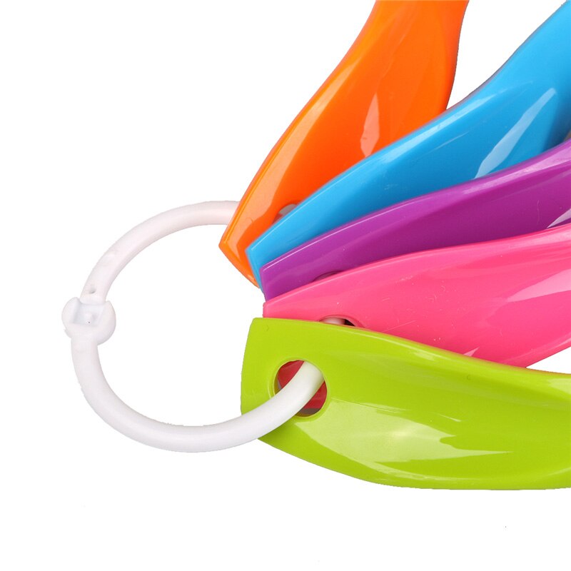 5pcs/set Measuring Spoons Colorful Plastic (1 / 2.5 / 5 / 7.5/ 15ml) Measure Spoon Super Useful Sugar Cake Baking Spoon