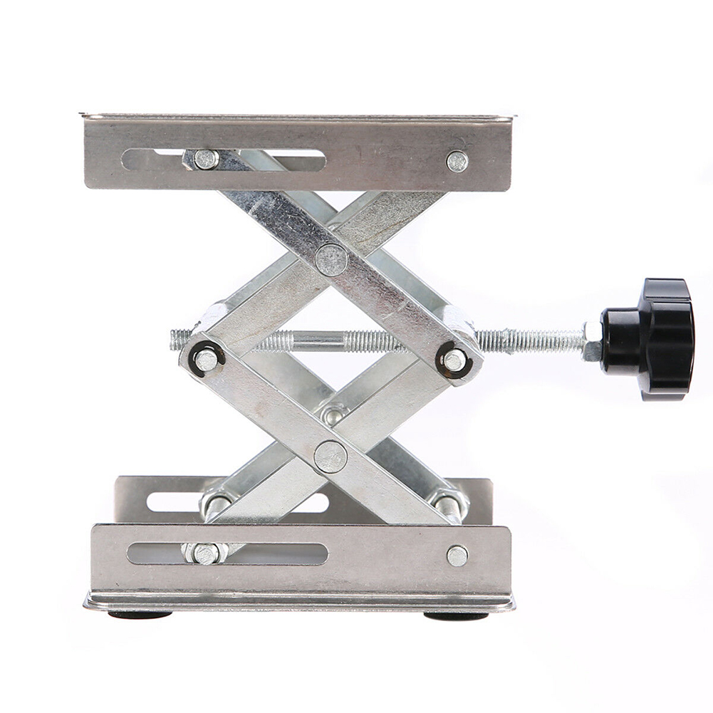 Stainless Steel Lift Lifting Lab Platform Stand Lifter For Router Bench Table Woodworking Easy To Use Stable Lifting Position