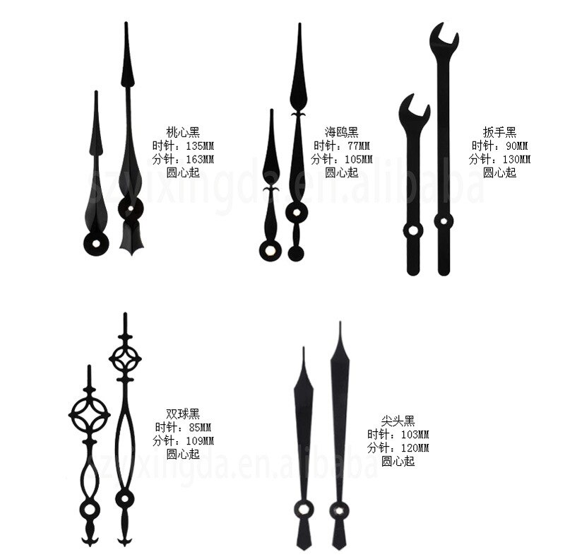 Movimento Orologio Silenzioso Fai Da Te - Canotto 22mm, Filettatura 16mm, Con Lancette E Gancio, Kit Completo