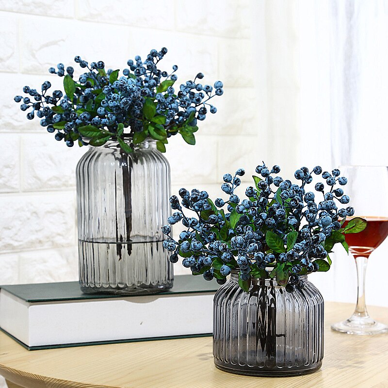 Moras artificiales decorativas para decoración del hogar, frutas y frutas, para oficina, fiestas, bodas y fiestas