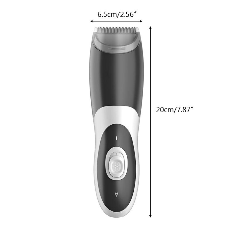Bebê elétrico clippers de cabelo à prova dwaterproof água aparadores baixo ruído cortador aliciamento kit novo