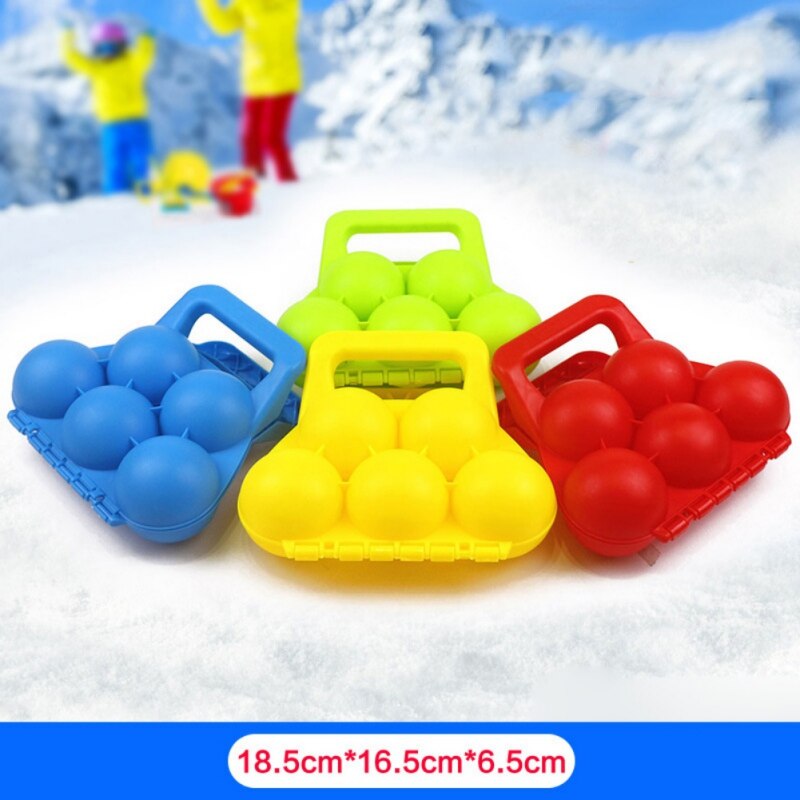 SchöNe Ebene Ente FußBall Schneeball Clip Hersteller freundlicher draussen Winter Schnee Sand bilden Werkzeug Kreative Lustige Sport Für freundlicher: F Farbe zufällig