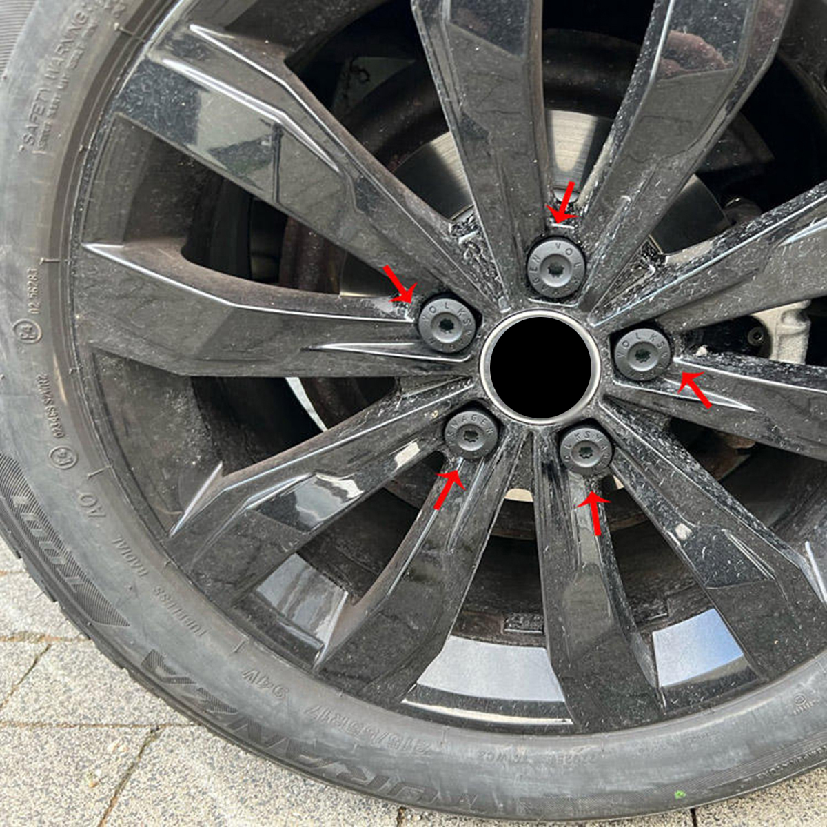 Cubiertas de pernos de tuerca de cubo de rueda de coche, accesorios para tapas de tornillos de neumáticos VW Volkswagen Jetta Polo Tiguan Golf MK4 Passat B6 Seat Leon Ibiza