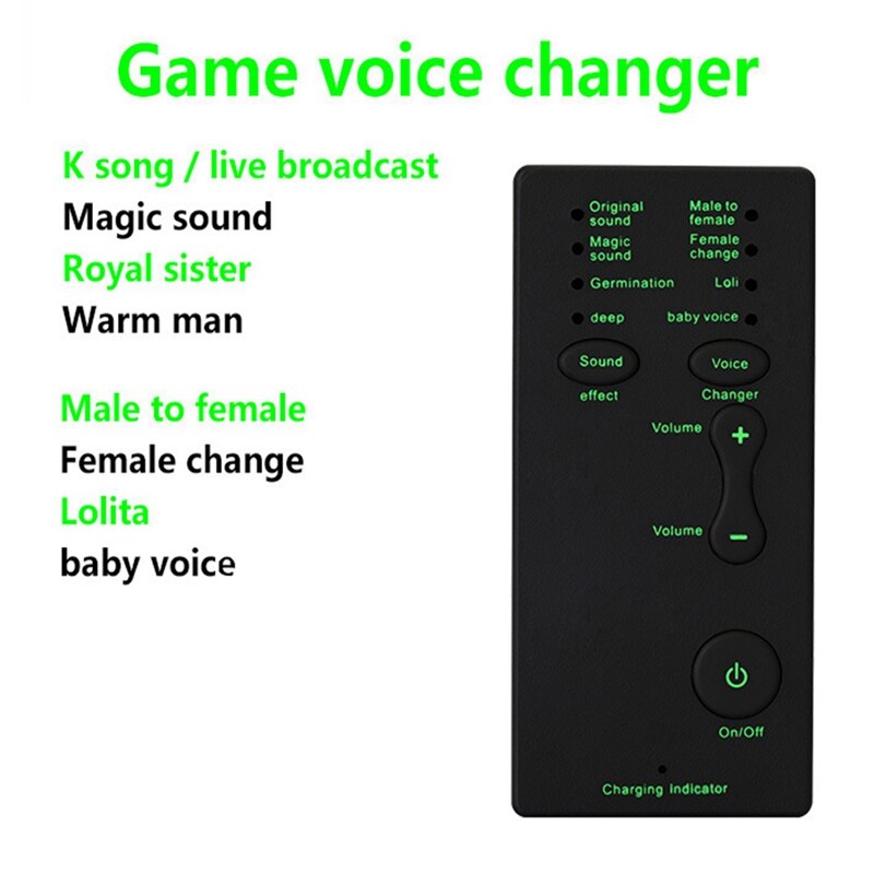 Voice changer, handheld microphone voice changer sound effects machine for children and friends