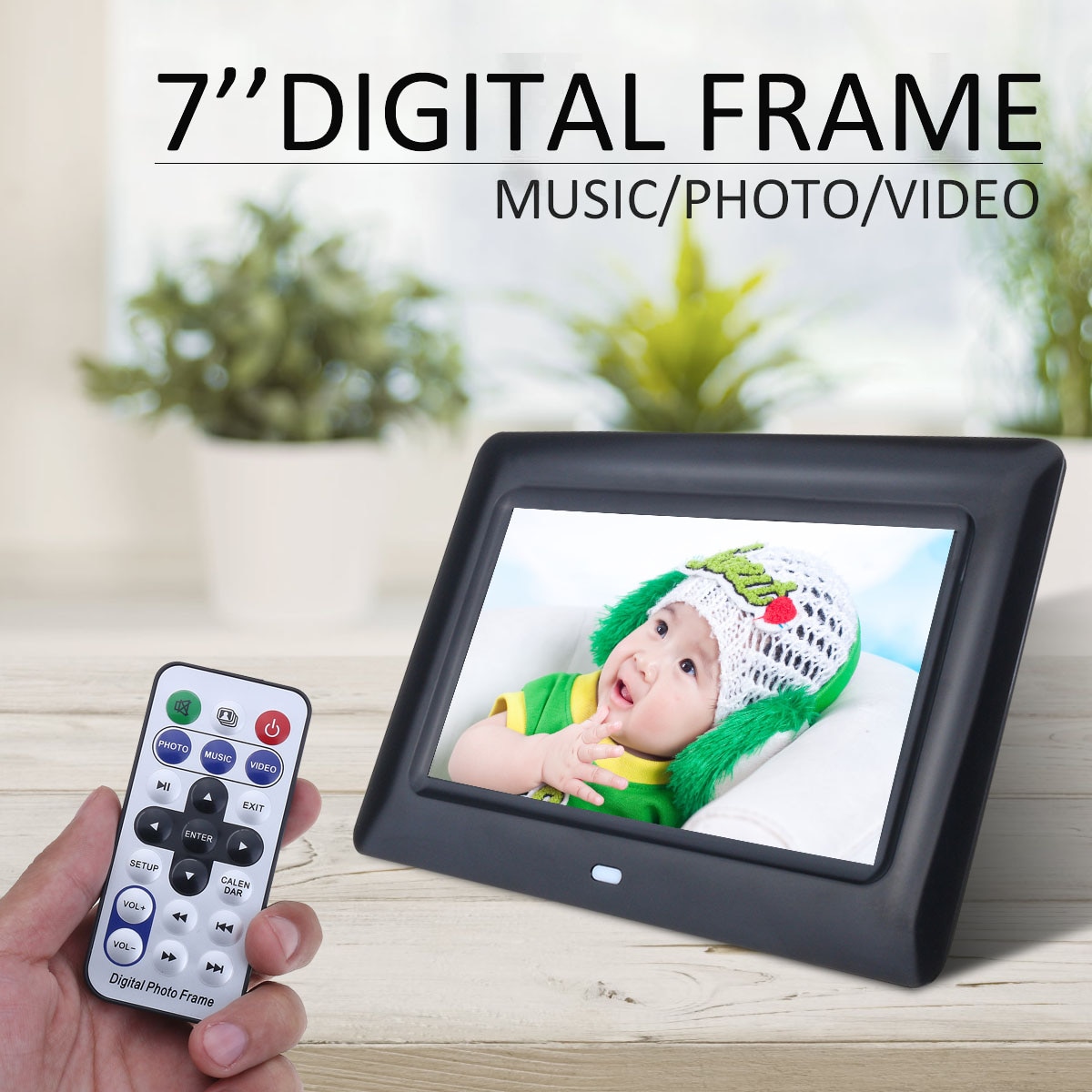 7 inch LED Backlight HD 1280*800 Full Function Digital Photo Frame Electronic Album digitale Picture Music Video