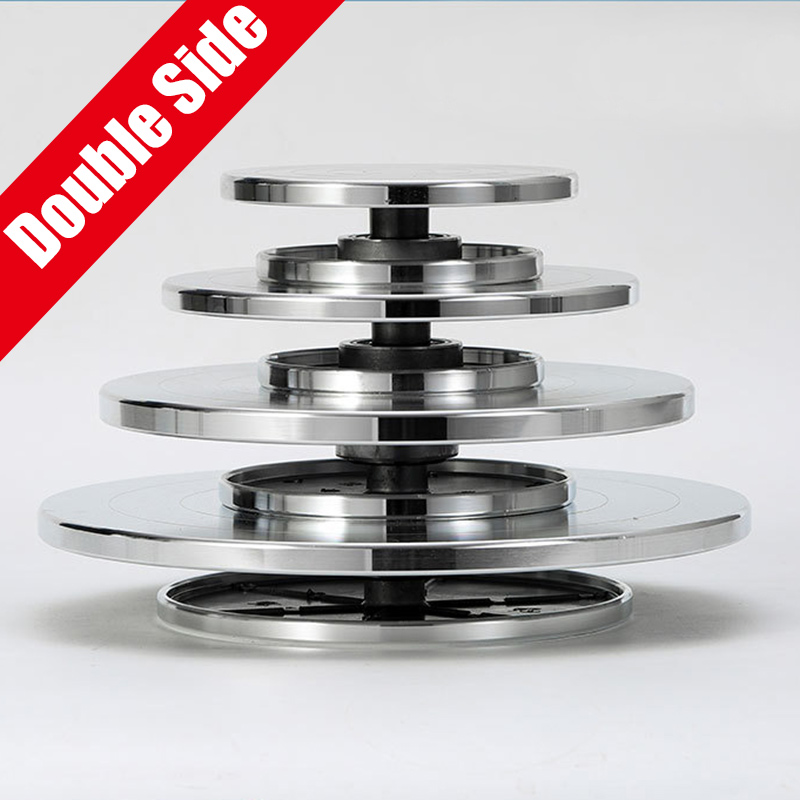 Double Side Sculpture turntable clay sculpture handmade model turntable flower mounting turntable cake turntable aluminum alloy