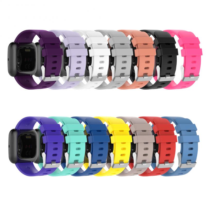 Hohe Große modell für Fit Versa 2 Smart Uhr Ersatz Fitbit Wasserdicht Armband 2 Offizielle Gleichen 14 Farben Silikon Strap