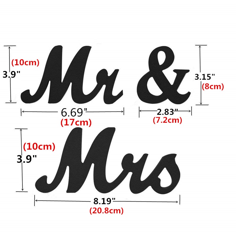 Mr and Mrs Sign Wedding Sweetheart Table Decorations,Mr and Mrs Letters Decorative Letters Wedding Photo Props Wedding Shower