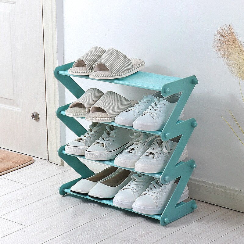 Eenvoudige Multi Layer Schoenenrek Rvs Monteren Opslag Schoenenkast Schoenenrek Hanger Thuis Organisator Accessoires