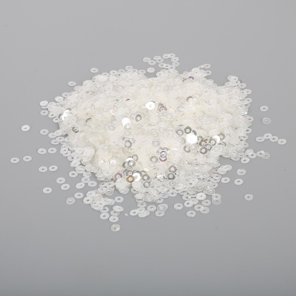 Wit/Mix Kleur 3/4/5/6mm (1500-10000 stks) ronde Platte Sequin, voor sieraden maken kleding accessoires diy art decoratie