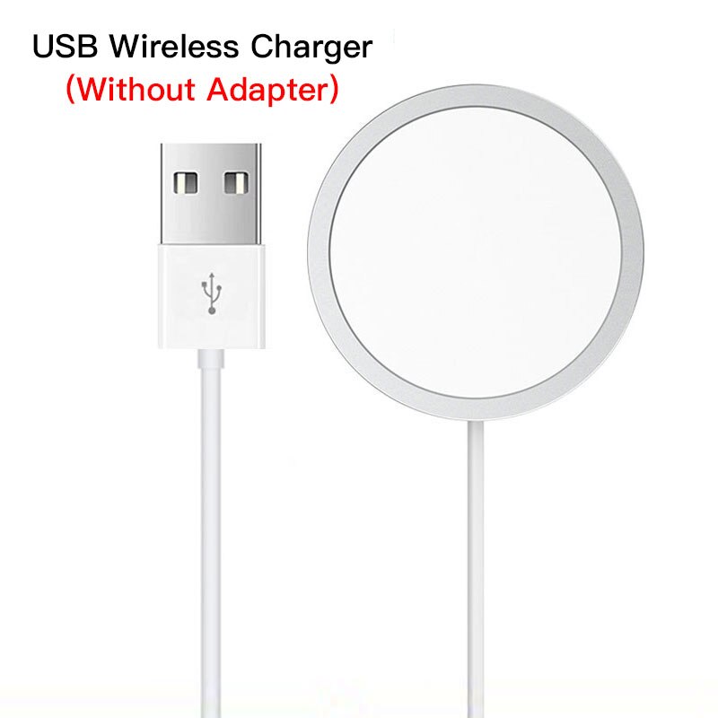 Magnetische 15W Drahtlose Ladegerät für iPhone 12 Pro Max für magsafing fall Telefon halter Schnelle ladegerät Dock PD Stecker drahtlose Lade: USB Wireles charger