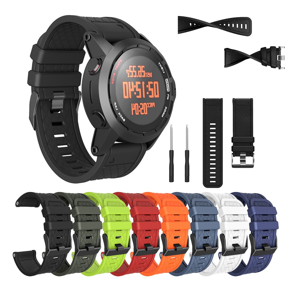 Zachte Siliconen Horloge Band Voor Garmin Fenix/Fenix 2 Band Fit 26Mm Breedte Quick Release Smartwatch Ondersteuning accessoires