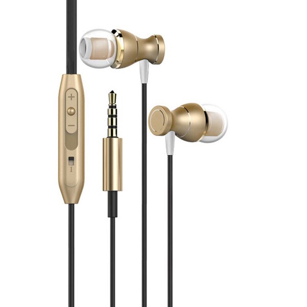 Sport Bass Sound Koptelefoon Telefoon Headsets Controle Magnetische Duidelijkheid Stereo Sound Hoofdtelefoon Met Oortelefoon Voor Iphone Mobiele Telefoon: Gold