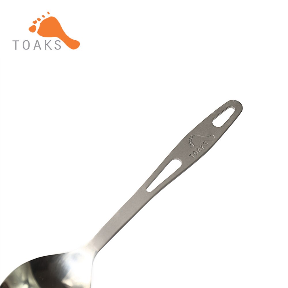 TOAKS SLV-01 Titan Spork halb-Poliert Picknick Ich bin Freien und Haushalts Dual-benutzen-Geschirr Löffel 168mm 18g