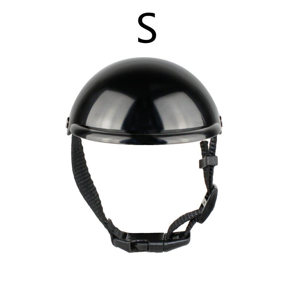 Huisdier Veiligheid Pak Motorfiets Hond Helm Met Zonnebril Cool Hond Hoed Helm Plastic Huisdier Riding Cap: black S