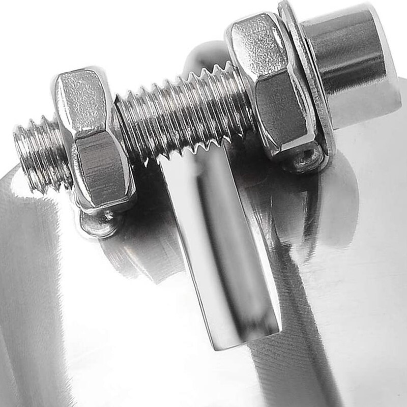 Exhaust Pipe Head Motorcycle Tail Throat Exhaust Pipe Stainless Steel Exhaust Tail Pipe Exhaust Nozzle 3 Inch Air Inlet