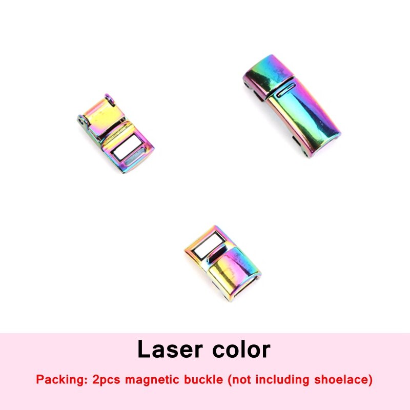 Matte Metallschnürsenkel Magnetschnalle Schnürsenkel Magnetverschluss 28 Farben Schuhe Zubehör AF1 Sneaker Kits Metallschnürsenkel Schnalle: Lotus farbe