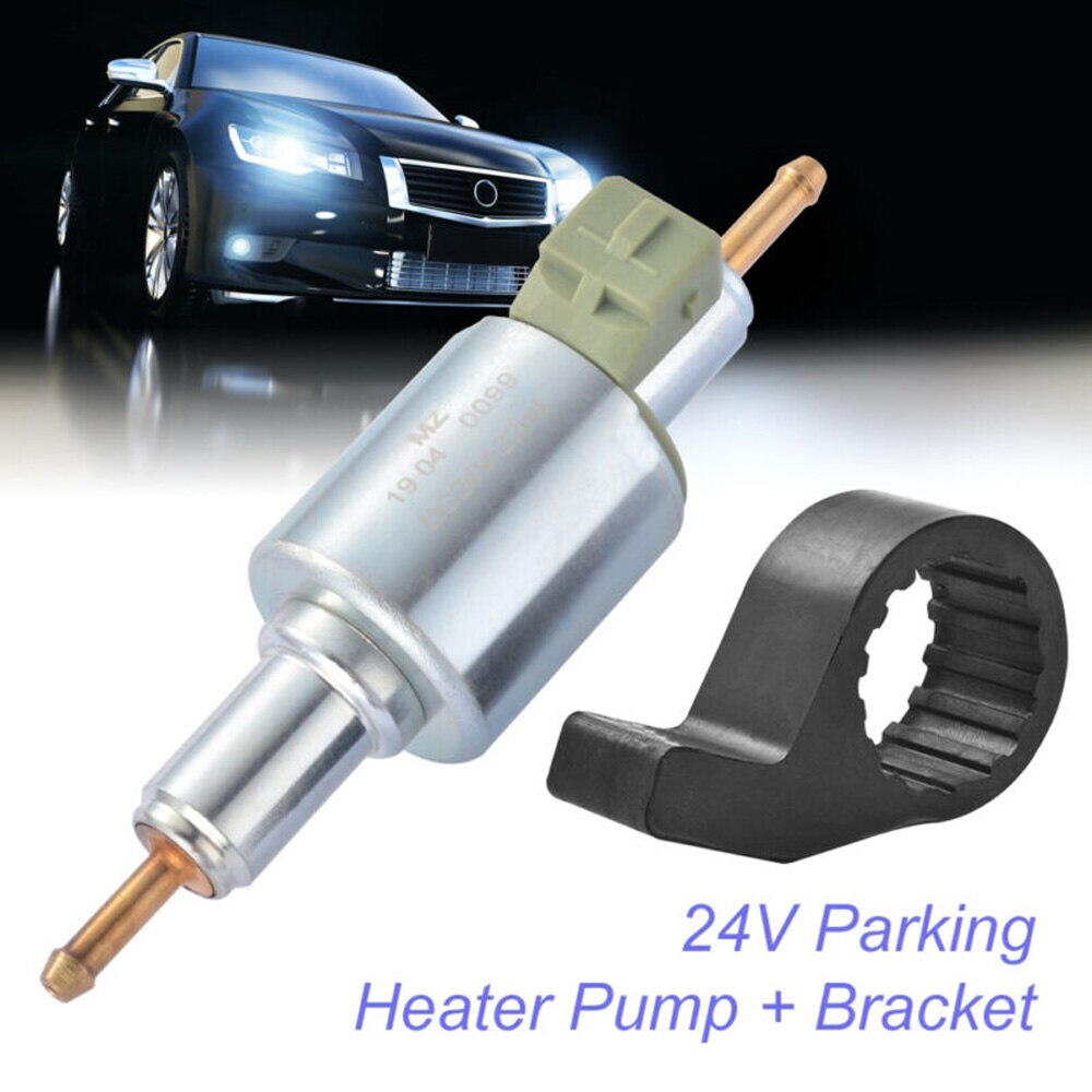 Fuel Heater Pump Diesel With Bracket MA2025 Silver Replacement 24V Car