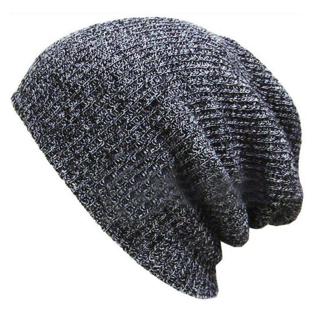 Bonnet Baggy tricoté unisexe, chapeau d'hiver, ski en plein air, Chic, femmes hommes, tricoté, Gorra Hombre: Grey