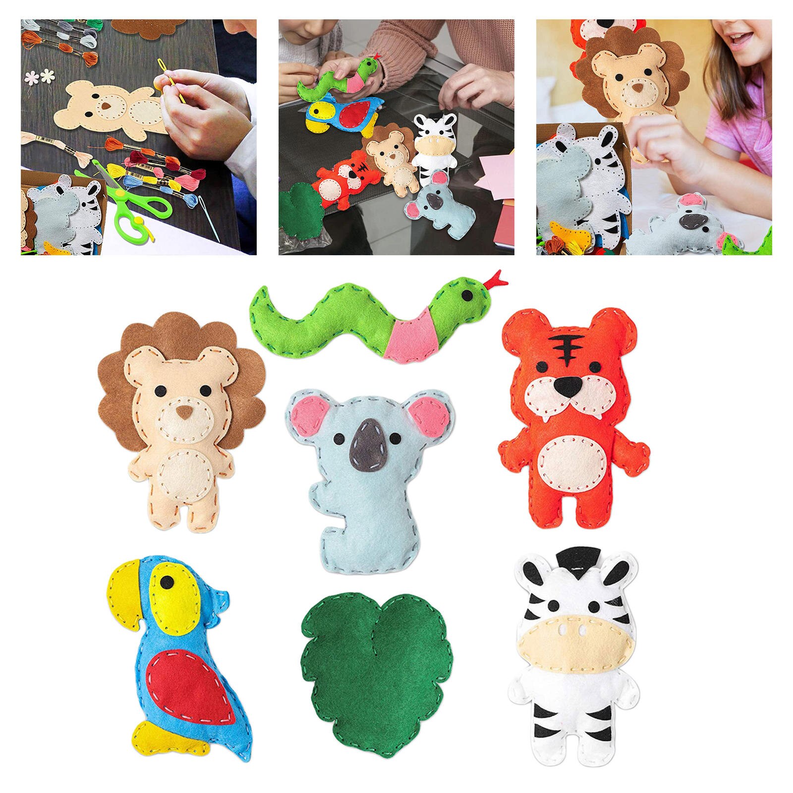 Animali Craft Kit giocattoli creativi 7 anni creature della foresta educativi