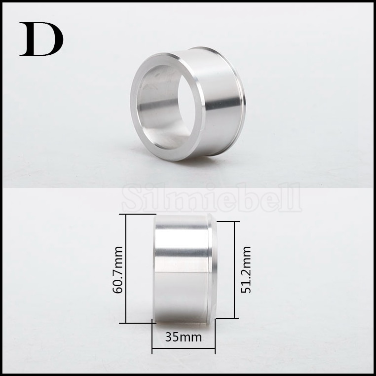 Yleinen moottoripyörän pakoputki 51-60mm 36-51mm hitsauspää keskiliitossovitin 60-51mm 51-38mm supistusliitin putki: Tyyppi d
