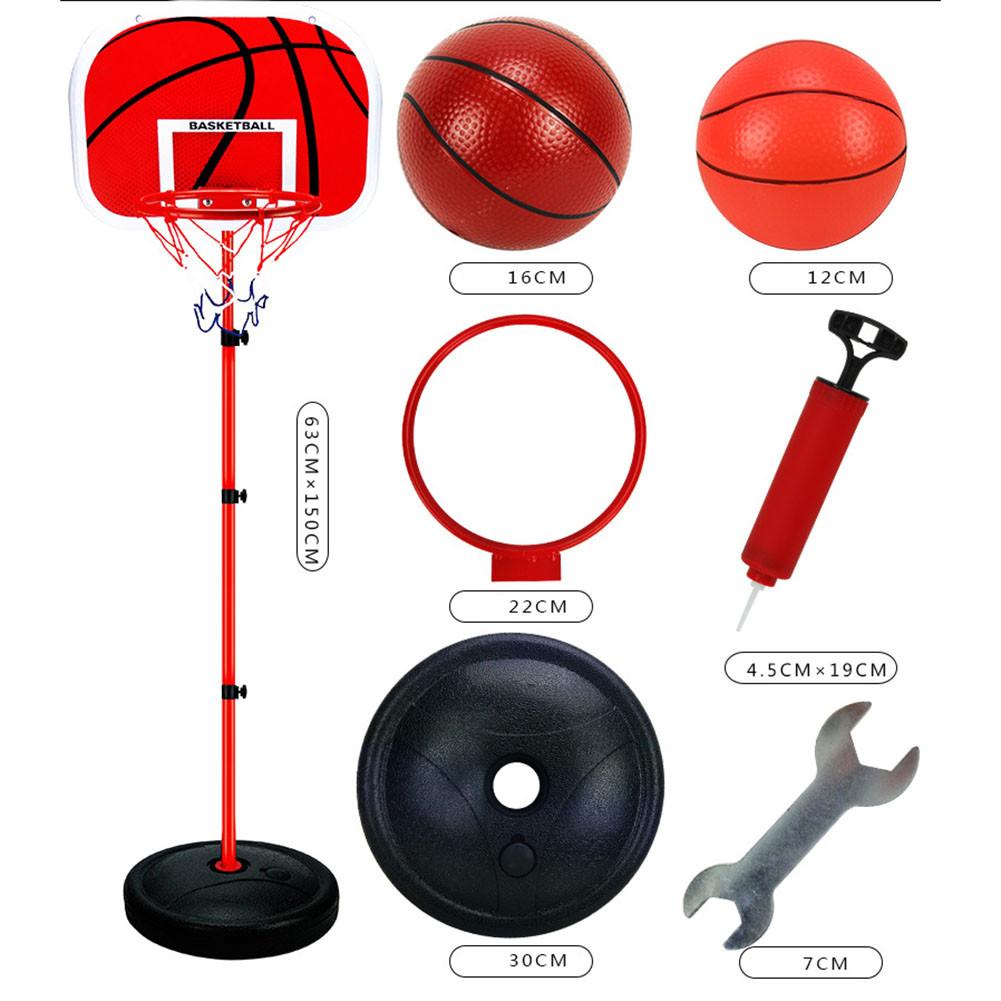 kids Basketball Stand Hoop Adjustable Shooting Rack Basket Rim Backboard Gear indoor Basketball training set