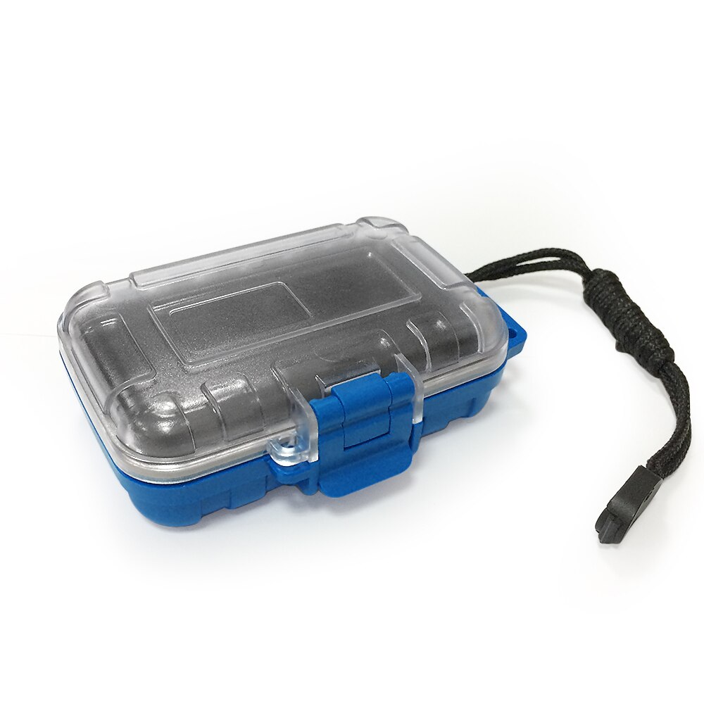 Earphone Waterproof Case Resistance Protective Box Case Portable IEM In-ear Monitor Case Box: Blue