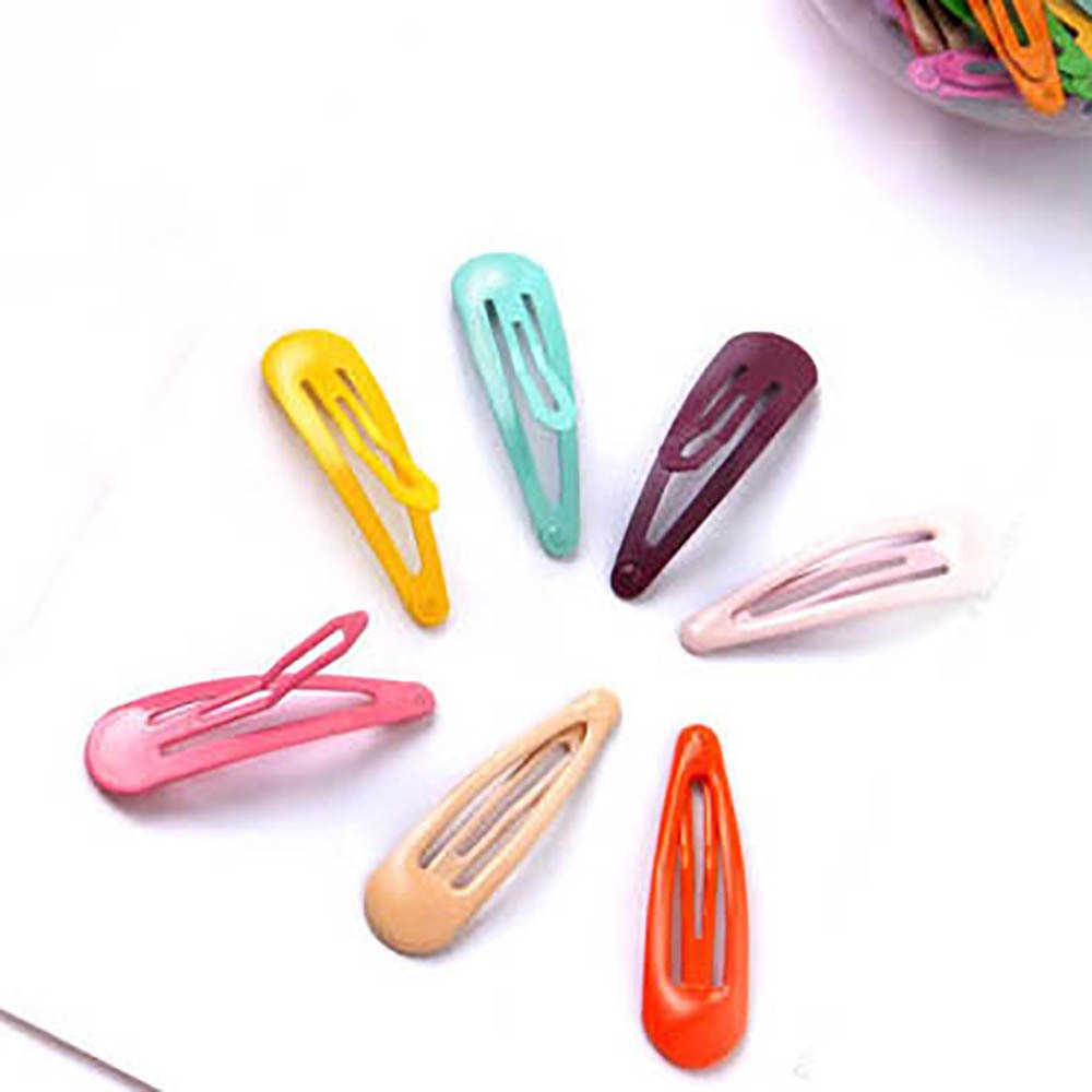 Pinzas de pelo a presión para niña y bebé, accesorios para el cabello para mujer, horquillas, pasadores, pasadores de Color sólido, horquilla de Metal, 24 Uds.
