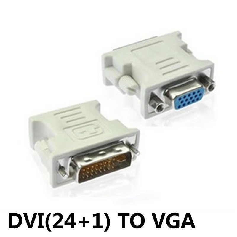 DVI auf VGA BUCHSE Adapter DVI-I Stecker 24 + 1/5 P Zu VGA Jack Adapter HD Video Grafikkarte Konverter für PC HDTV Projektor: Rot
