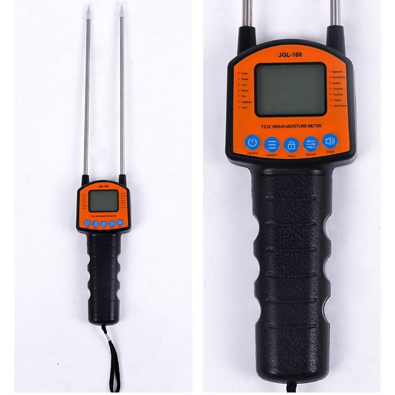 Digital Multifunctional LCD Grain Moisture Meter Speaker Water Content Analyzer Smart Sensor Use Probe Humidity Tester