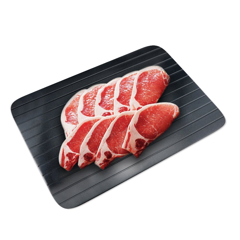 Hurtig optøning bakke optøning plade til frosne fødevarer optøning bøf kyllingebryst bacon aluminium hurtigere optøning optøning tallerken