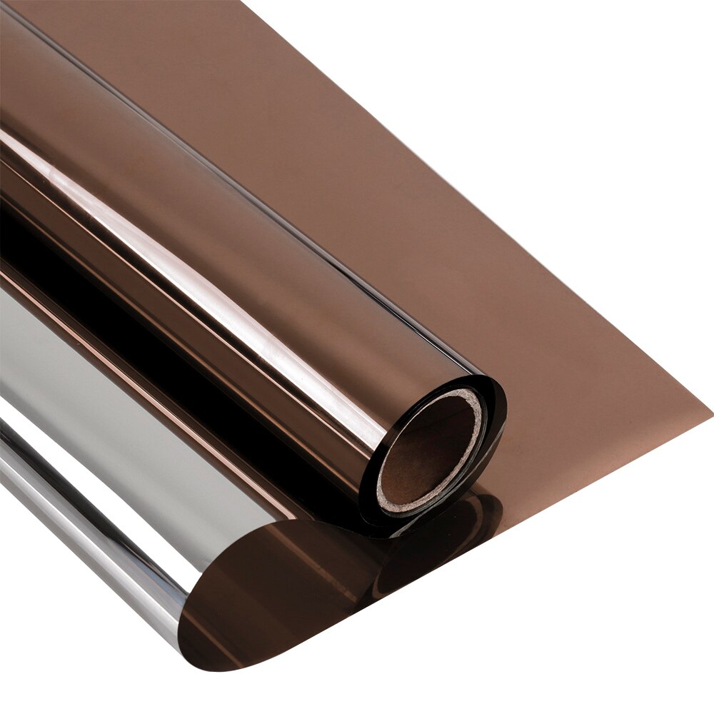 Sunice Silber &Ampere; Bronze- Ein Weg Gespiegelt reflektierende fenster Film Statische Solar- farbton privatsphäbetreffend schutz glas aufkleber Wärme Kontrolle