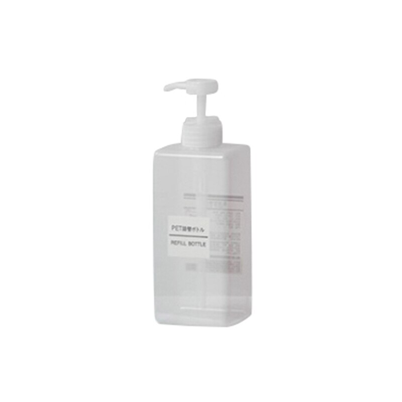 250/450/650ml plastic reisflesjes met lege, doorzichtige vierkante flessen, zeepschuim, schuimpomp, vloeibare douchegel, schuimpomp: Tm