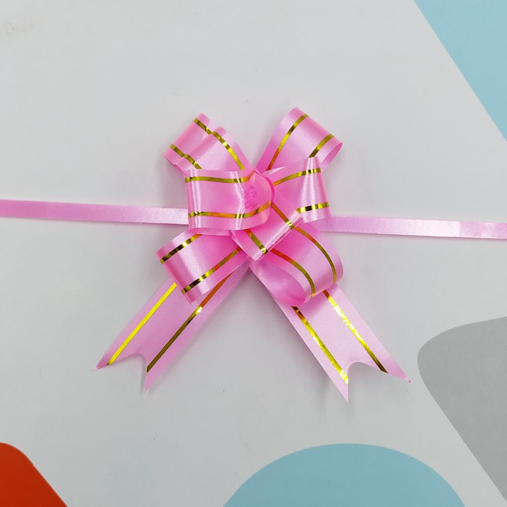 Wrap Pull Bow Confetti Bow Bow With Ribbon For Wedding Christmas Party Wrapping 2.2"Inch (70 Pcs): pink