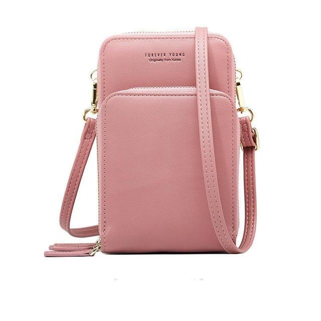 Crossbody Cell Phone Shoulder Bag Cellphone Bag Daily Use Card Holder Mini Summer Shoulder Bag for Women Wallet: Pink