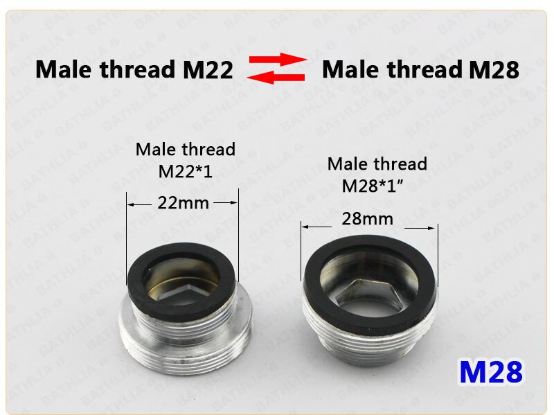 M22 vattenrenare adapter mässing kran luftare kontakt adapter köks kran byte lätt att montera: M28