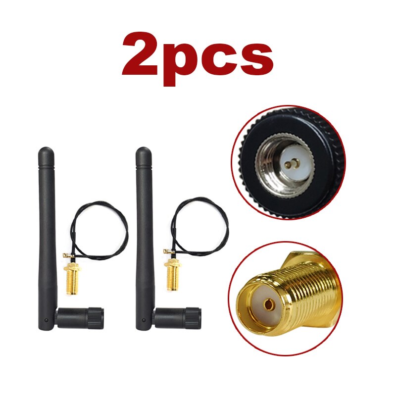 2,4 Ghz antenne wifi 3dbi SMA männlichen 2,4G antena wifi antenne Zigbee Kleine Größe aerial PCI U.FL IPX zu RP-SMA Zopf Kabel: 2pcs