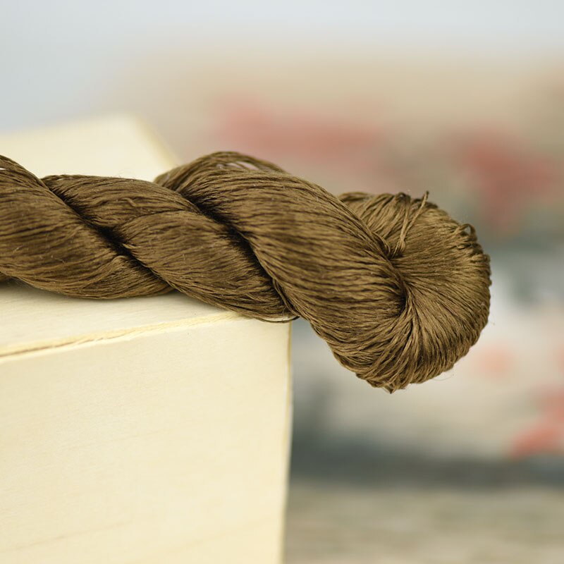 silk embroidery thread / 100% silk thread /hand embroidery embroider cross stitch/khaki series/7 pure colors: 6