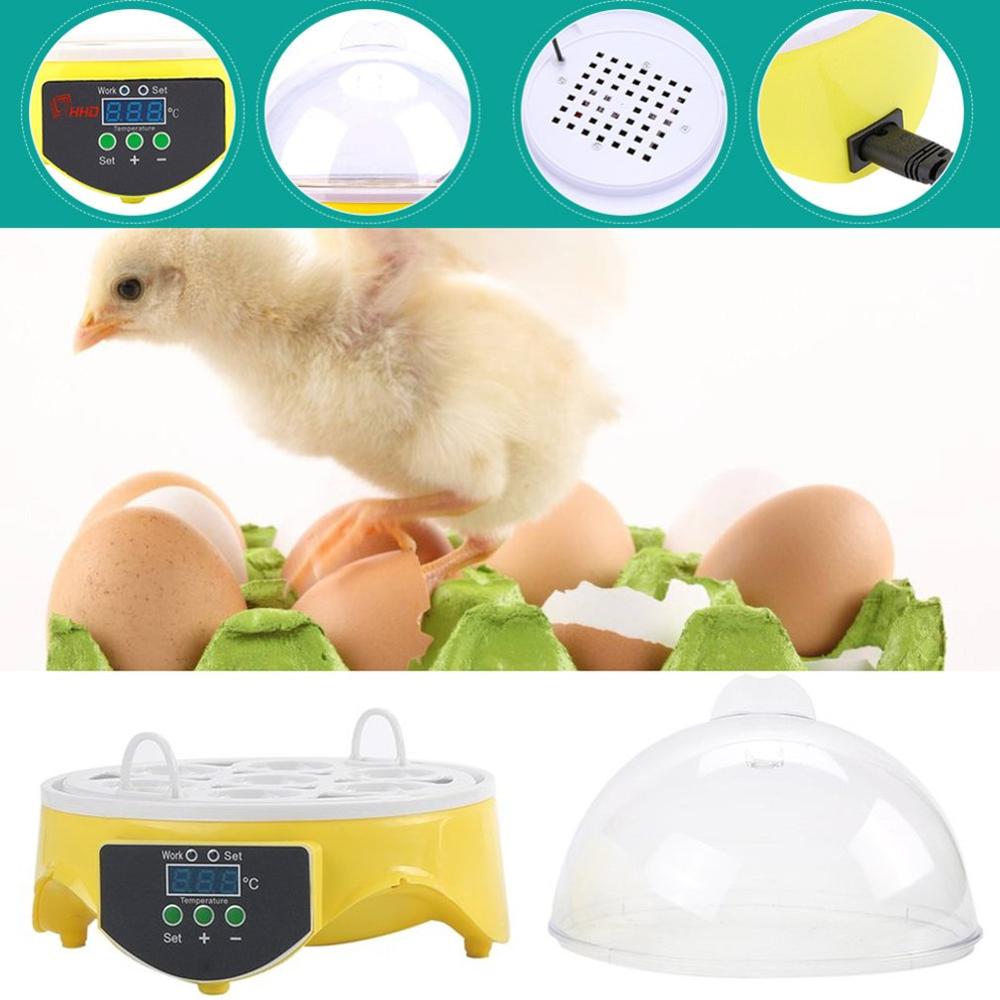 Waka 7 Eggs Capacity Chicken Eggs Bird Incubator Egg Rack Tray Automatic Intelligent Control Quail Parrot Incubation Tool