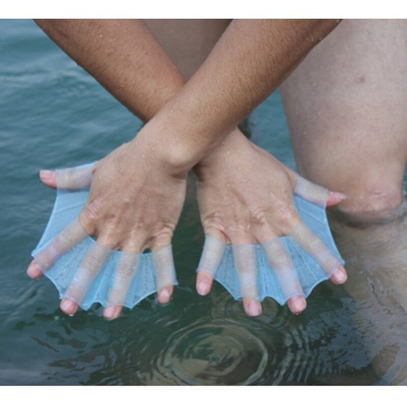 Scuba finger svampe handsker hånd web flippers træning silikone svømningsudstyr svømning begynder universal svømningsværktøj