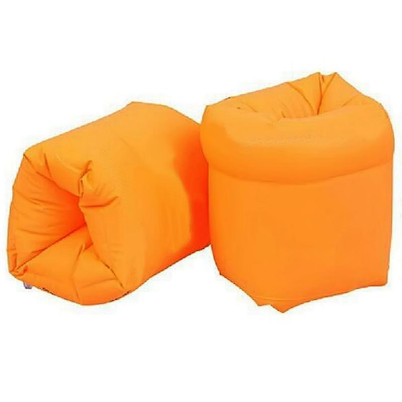 1Pair Swimming Floater Inflatable Swim Arm Band Inflatable Air Sleeves for Adults Learning Training Yellow Durable