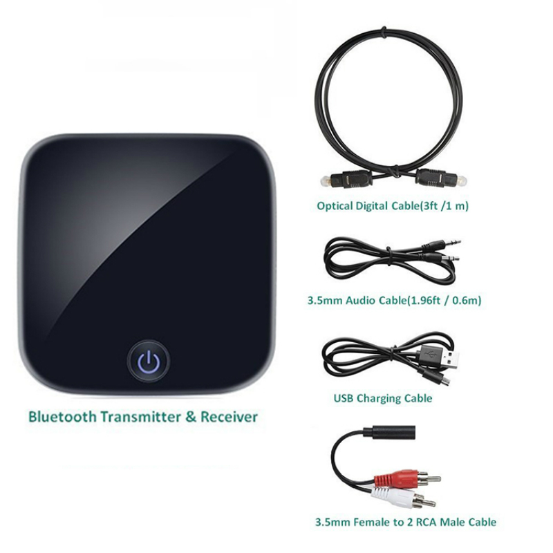 Bluetooth 5.0 ATPX Low Latency Transmitter Receiver Wireless Audio Adapter 3.5mm Stereo Output Support SBC RX ACC R30