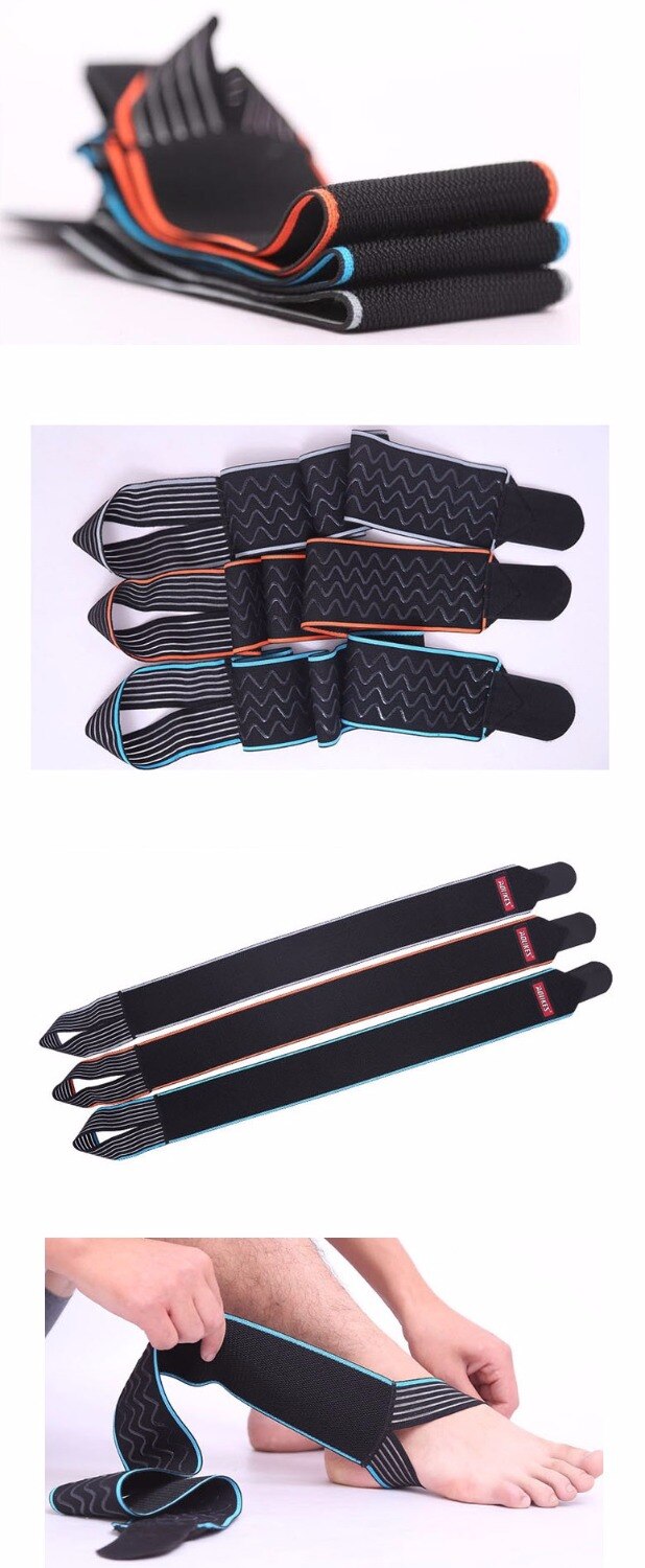 Soutien de la cheville haute élastique protège-cheville/enveloppement volley-ball/football orthèse de cheville soutien bandages 2 pièces/paquet